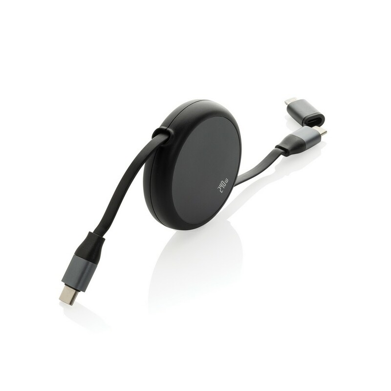 Zwijany kabel do ladowania 240W Terra P302.7701 - black