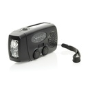 Radio survivalowe AM/FM, power bank 1800 mAh, latarka RescueWave P326.4301 - czarny