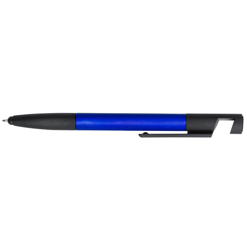 Dlugopis wielofunkcyjny, czyscik do ekranu, linijka, stojak na telefon, touch pen, srubokrety V1849/A-04 - granatowy
