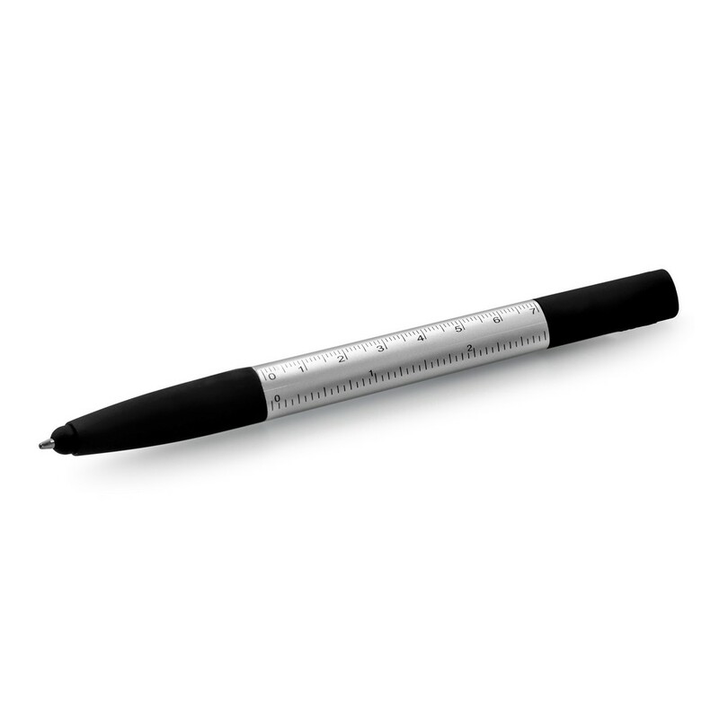 Dlugopis wielofunkcyjny, czyscik do ekranu, linijka, stojak na telefon, touch pen, srubokrety V1849/A-19 - szary