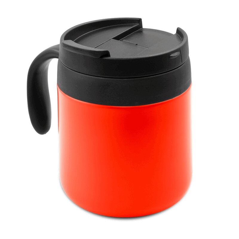 Kubek termiczny 400 ml z raczka | Wyatt V4838-05 - czerwony