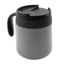 Kubek termiczny 400 ml z raczka | Wyatt V4838-19 - szary