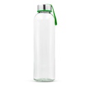 Szklana butelka 500 ml z kolorowa wstazka | Viivi VA062-06 - zielony
