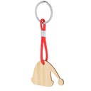 Bambusowy brelok do kluczy, świąteczny motyw VA234-17 - drewno