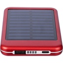 Power bank 4000 mAh z ladowarka sloneczna VA274-05 - czerwony