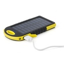 Power bank 4000 mAh z ladowarka sloneczna VA275-08 - zolty
