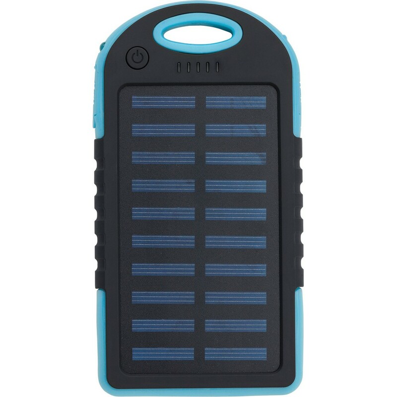 Power bank 4000 mAh z ladowarka sloneczna VA275-11 - niebieski