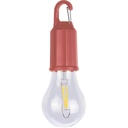 Wiszaca lampka "zarowka", karabinczyk VA439-12 - burgund