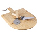 Zestaw do serwowania pizzy VA508-16 - brązowy