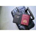 Etui na paszport z lokalizatorem VA517-03 - czarny