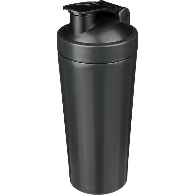 Butelka sportowa 750 ml, shaker VA581-03 - czarny