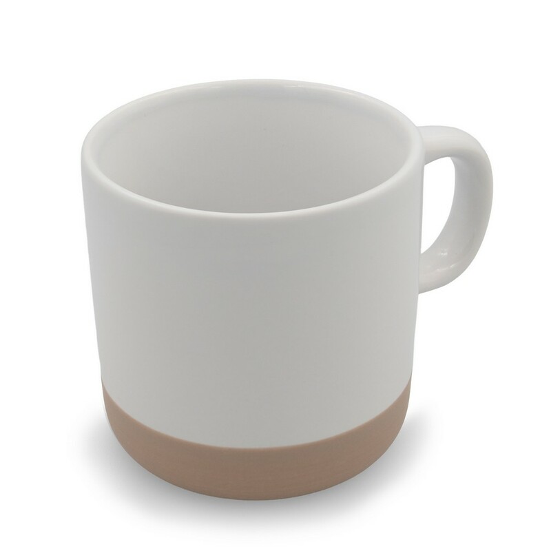 Kubek ceramiczny 340 ml | Aato VA904-02 - bialy