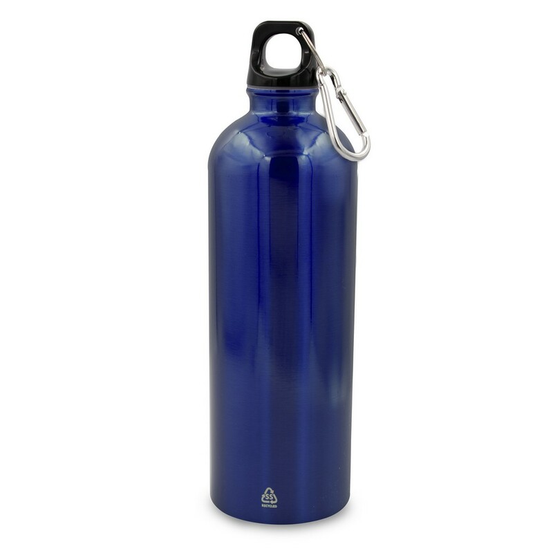 Butelka sportowa 750 ml z karabinczykiem | Laveriano VA918-04 - granatowy