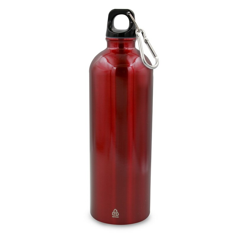 Butelka sportowa 750 ml z karabinczykiem | Laveriano VA918-05 - czerwony