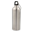 Butelka sportowa 750 ml z karabinczykiem | Laveriano VA918-32 - srebrny