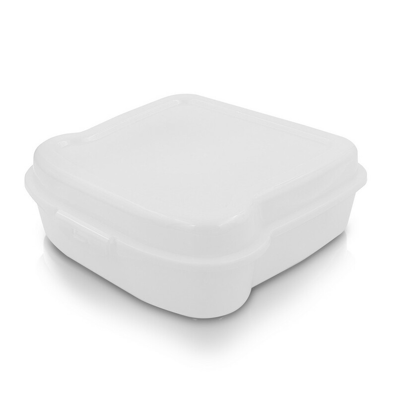 Pudelko sniadaniowe "kanapka" 450 ml | Saffo VA919-02 - bialy