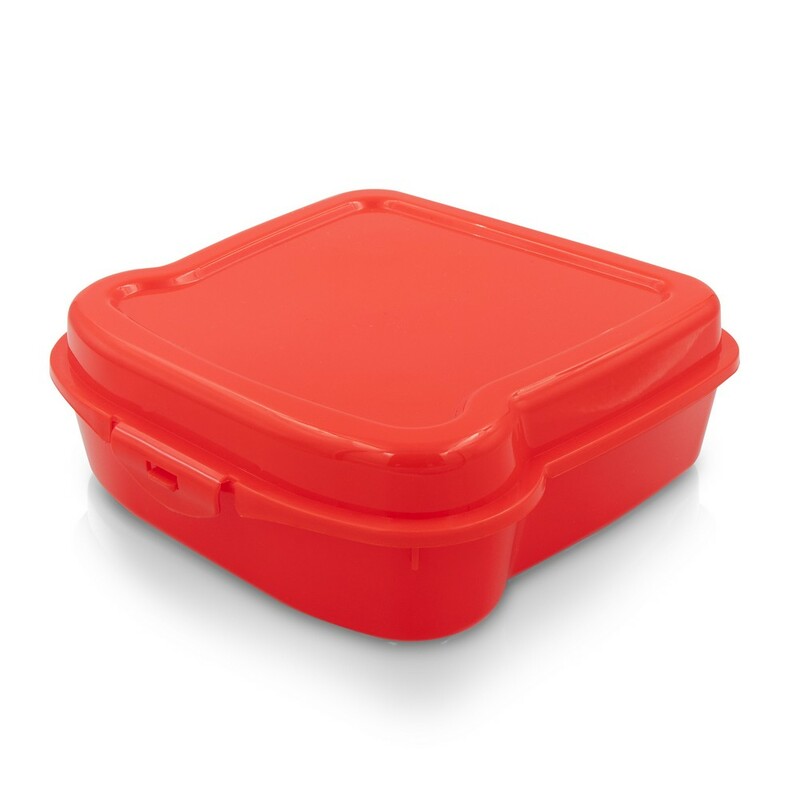 Pudełko śniadaniowe "kanapka" 450 ml | Saffo VA919-05 - czerwony