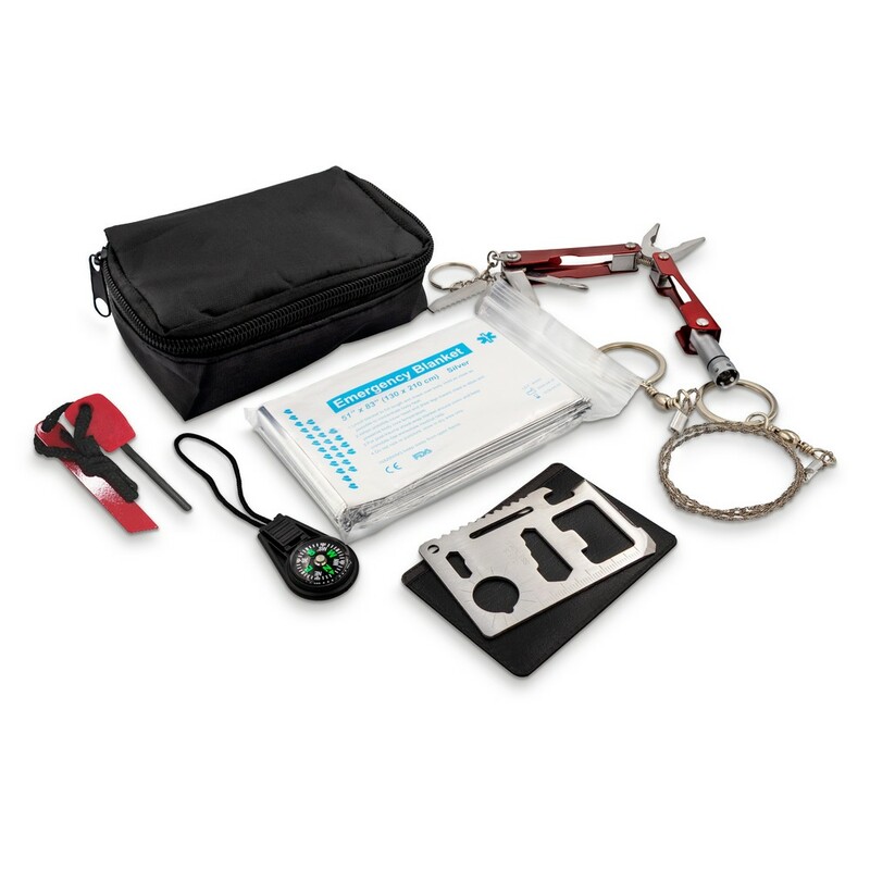 Zestaw survivalowy Air Gifts| Lieze VA934-03 - czarny