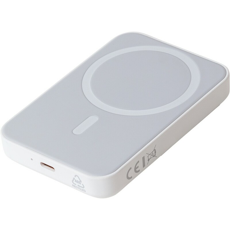 Bezprzewodowy Power Bank 5000 mAh VB101-02 - bialy