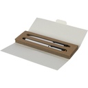 Zestaw pismienniczy, dlugopis i pioro kulkowe VB135-02 - bialy