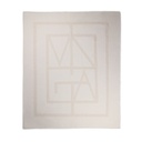 Koc VINGA Monogram VG640-02 - bialy