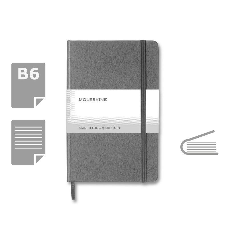MOLESKINE Notatnik ok. B6 VM026-19 - szary
