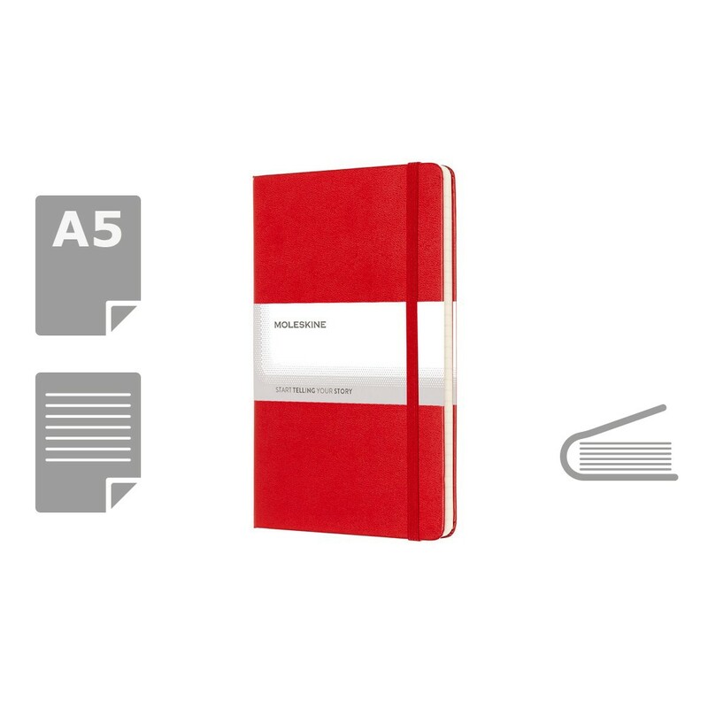 MOLESKINE Notatnik ok. A5 VM301-52 - czerwony