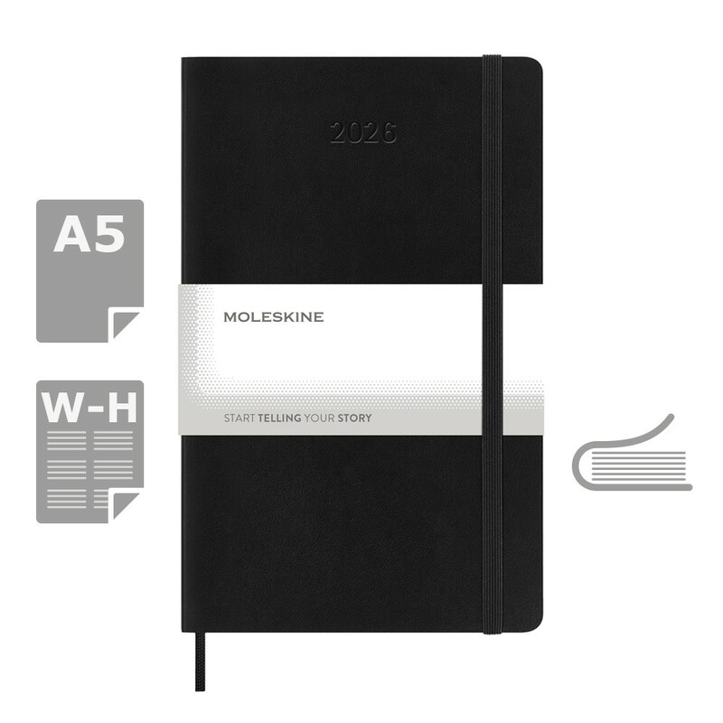 Kalendarz MOLESKINE VM389-03/2027 - czarny