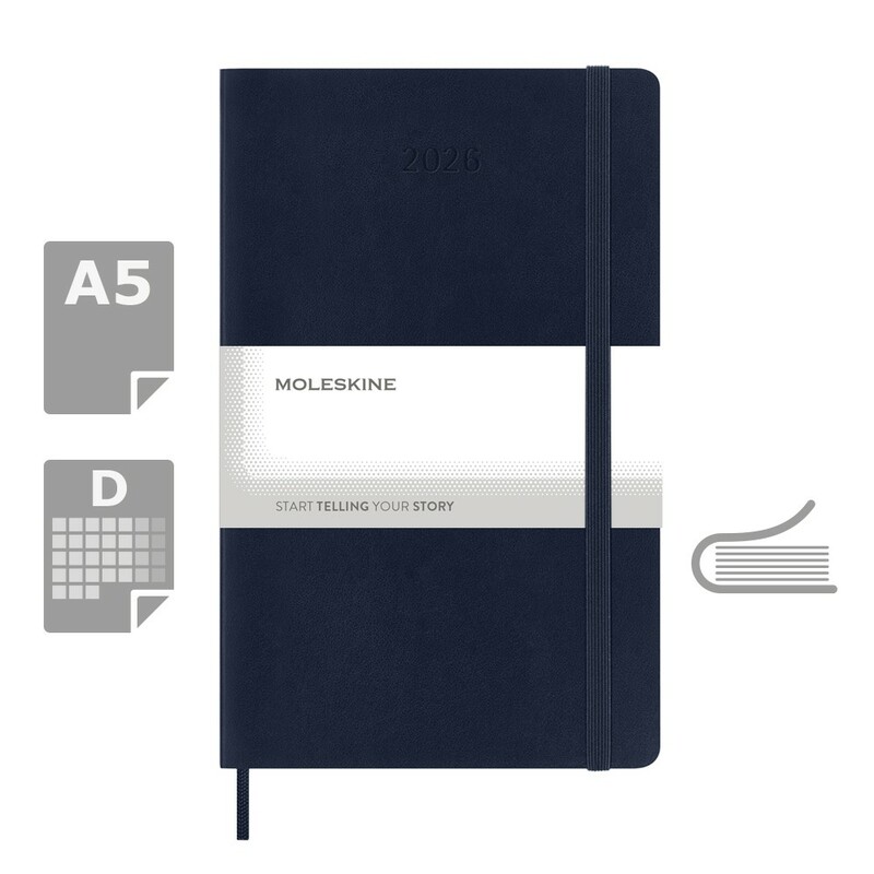 Kalendarz MOLESKINE VM393-27/2027 - ciemnoniebieski