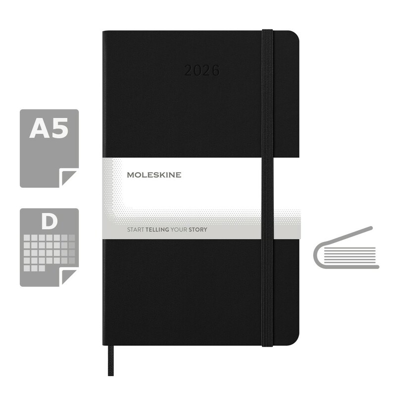Kalendarz MOLESKINE VM394-03/2027 - czarny