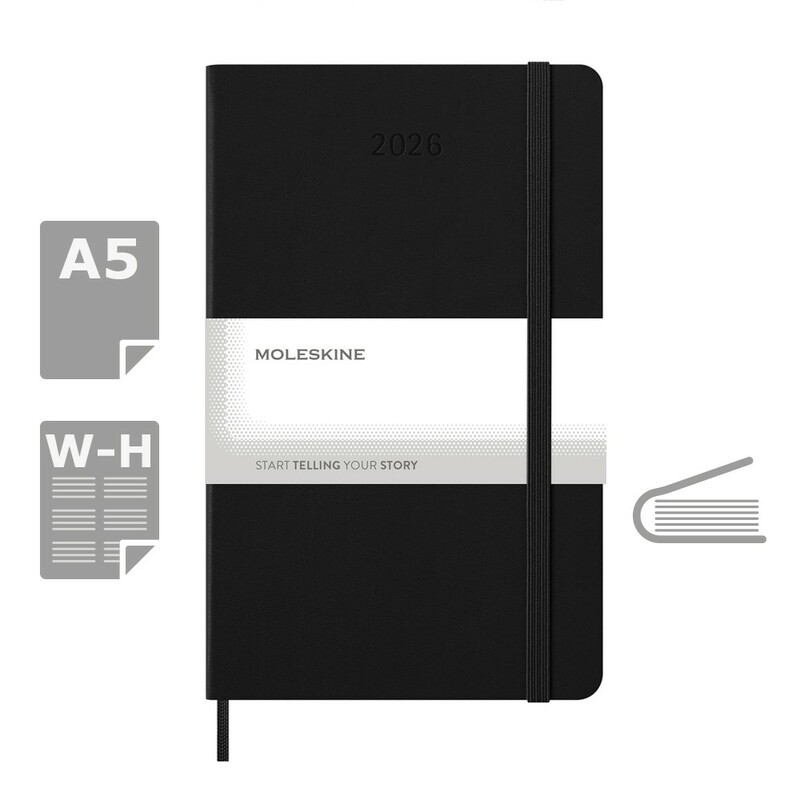 Kalendarz MOLESKINE VM396-03/2027 - czarny