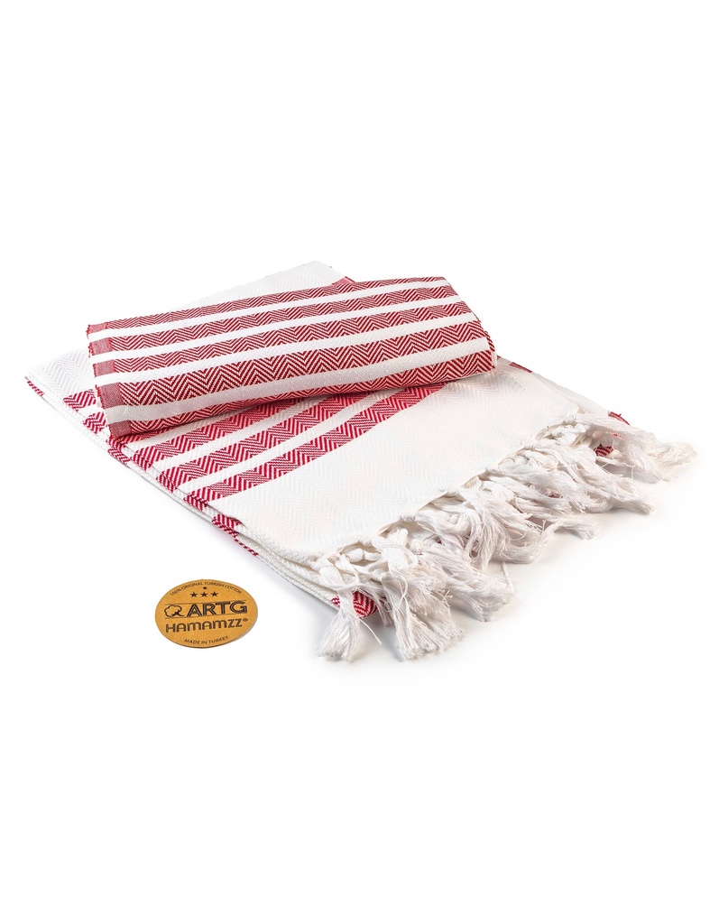 Ręcznik Hamam Bawełniany Tradycyjny AR053 - Orange