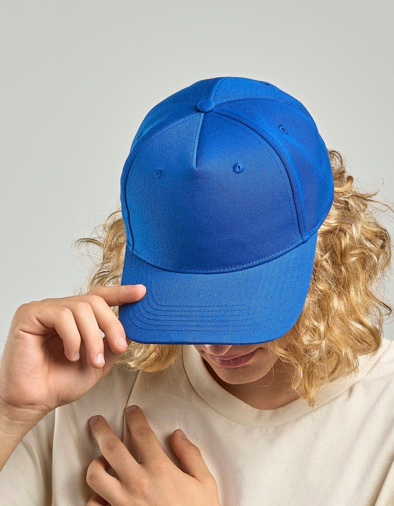 Czapka Bejsbolowa 5-panelowa Poliester z Recyklingu AT109 - Grey