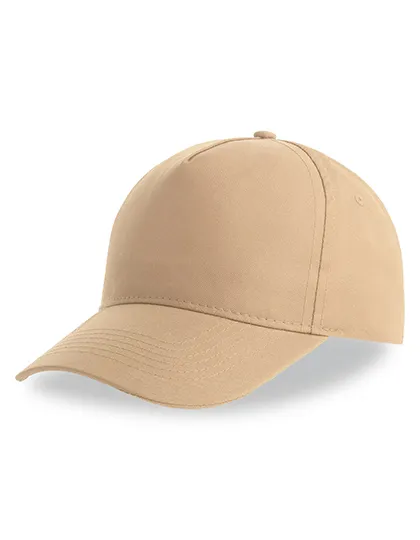 Czapka 5-panelowa Bejsbolowa Poliester z Recyklingu AT112 - Khaki
