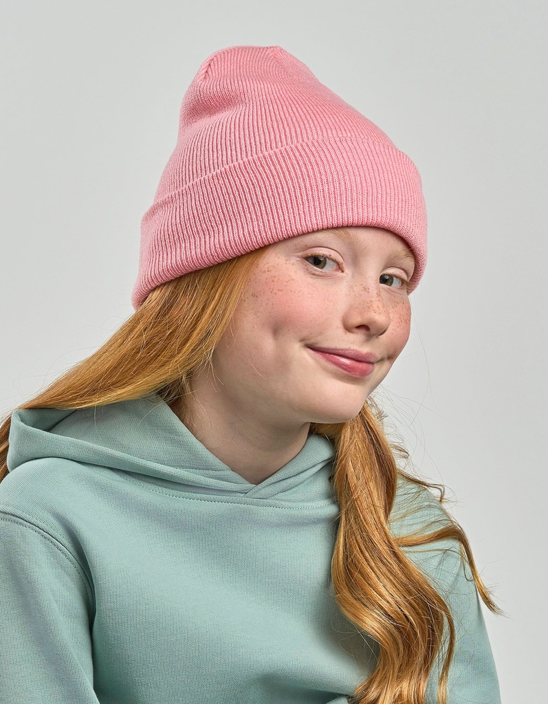 Czapka Beanie Dziecięca z Recyklingu AT124 - Beige
