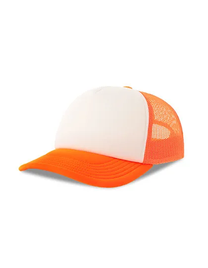 Czapka Z Daszkiem Recykling AT534 - Orange Fluo