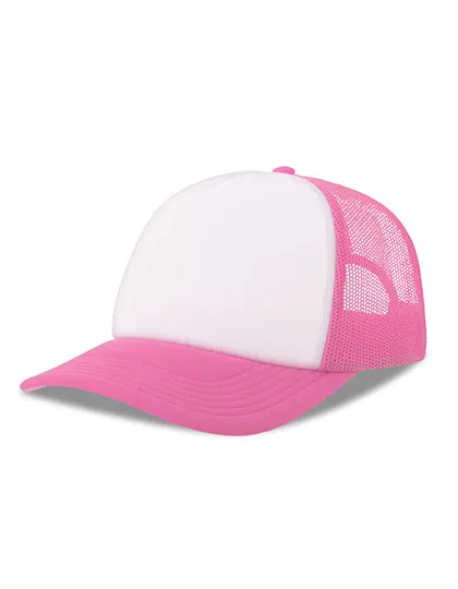 Czapka Z Daszkiem Siateczkowa Z Recyklingu AT537 - Fuchsia Fluo