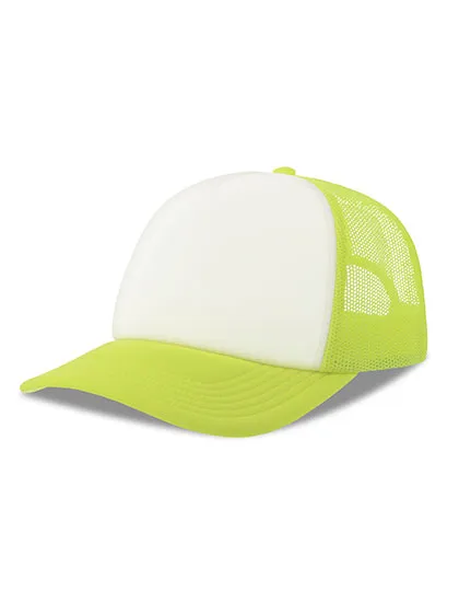 Czapka Z Daszkiem Siateczkowa Z Recyklingu AT537 - Yellow Fluo
