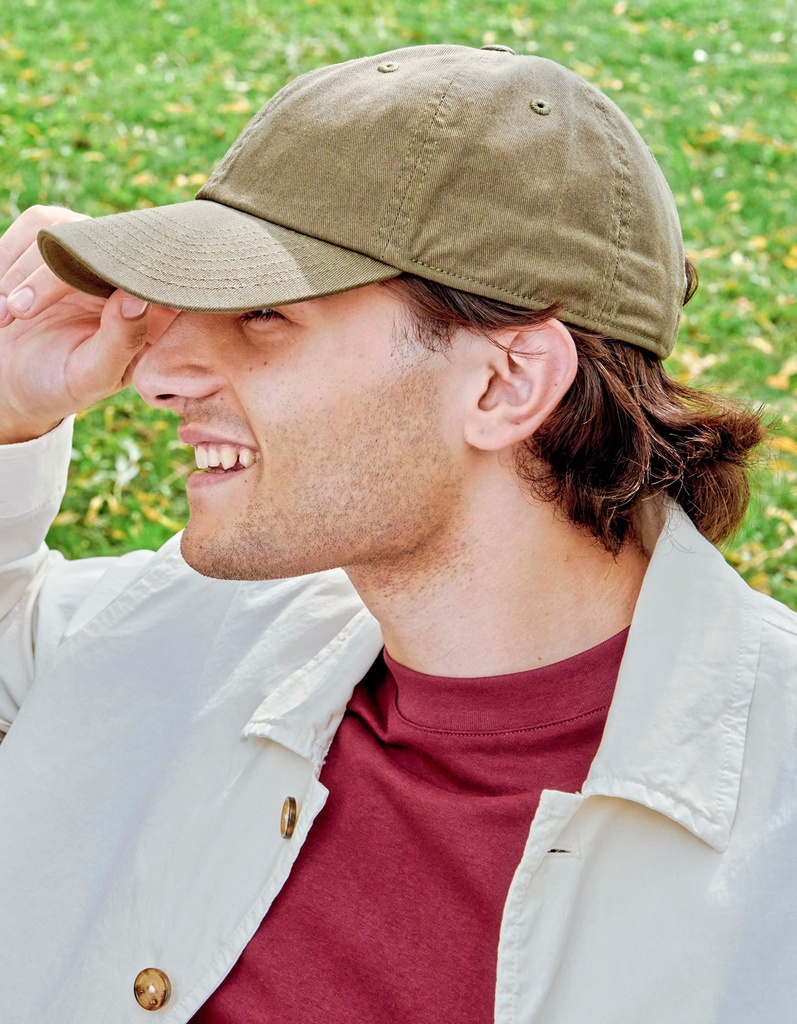 Czapka Niestrukturalna Bawełniana Organiczna Recykling AT681 - Aquamarine