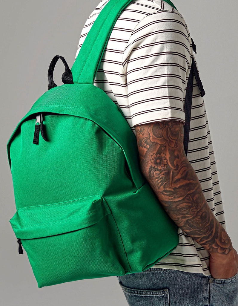 Plecak Miejski Poliester 18L BG125 - Lime Green & Graphite Grey