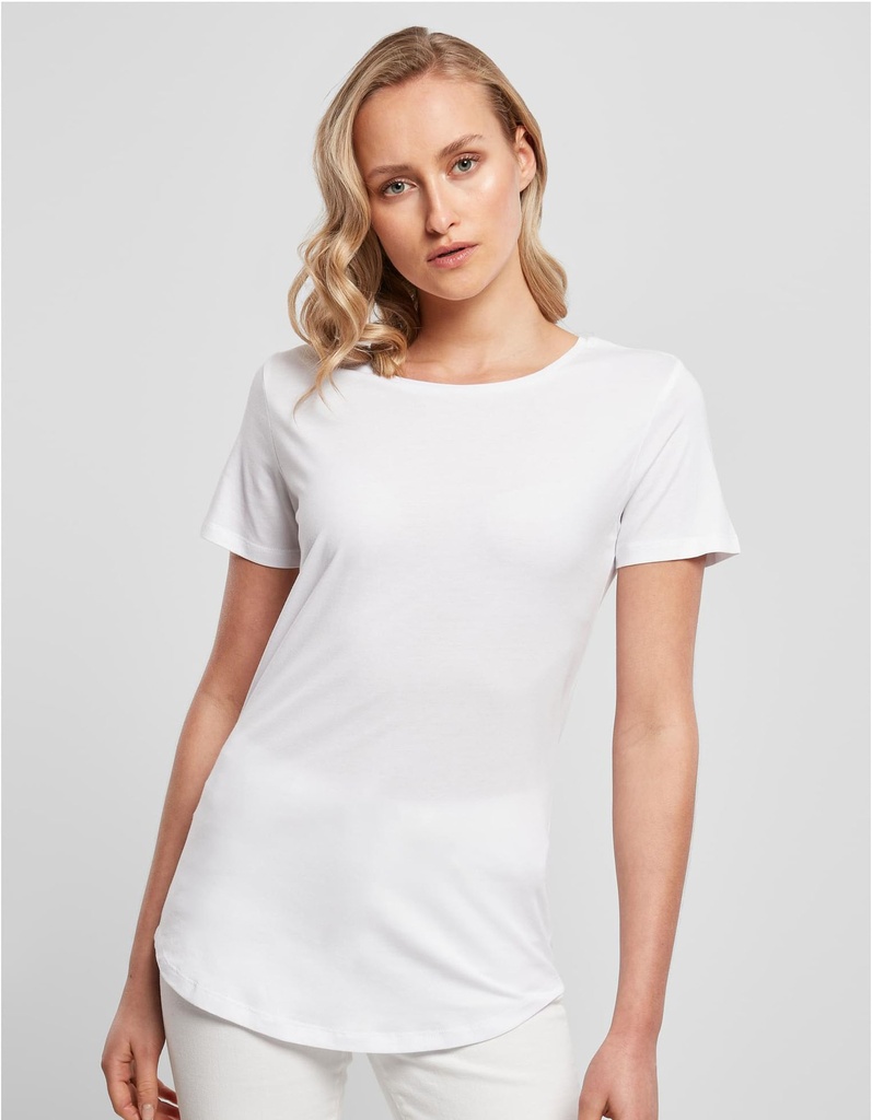 Koszulka Damska Dopasowana Bawełna Wiskoza BY057 - Black