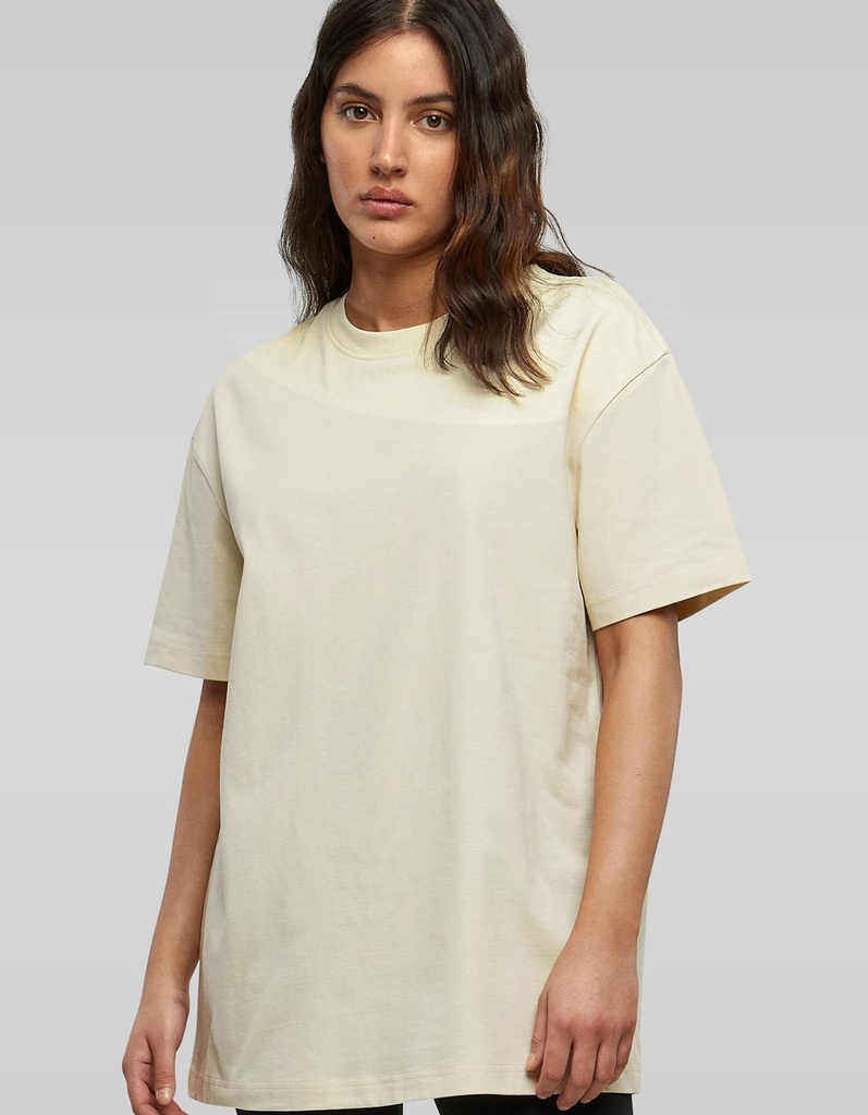 T-shirt Damski Oversize Bawelniany BY149 - White Sand