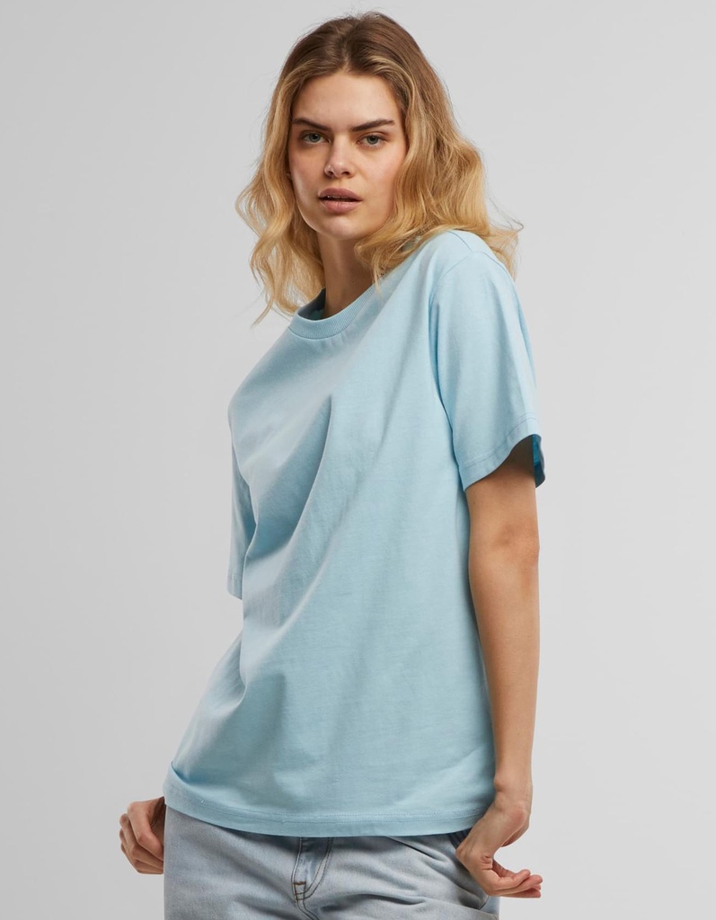 T-shirt Damski Oversize Bawelniany BY211 - Soft Pink