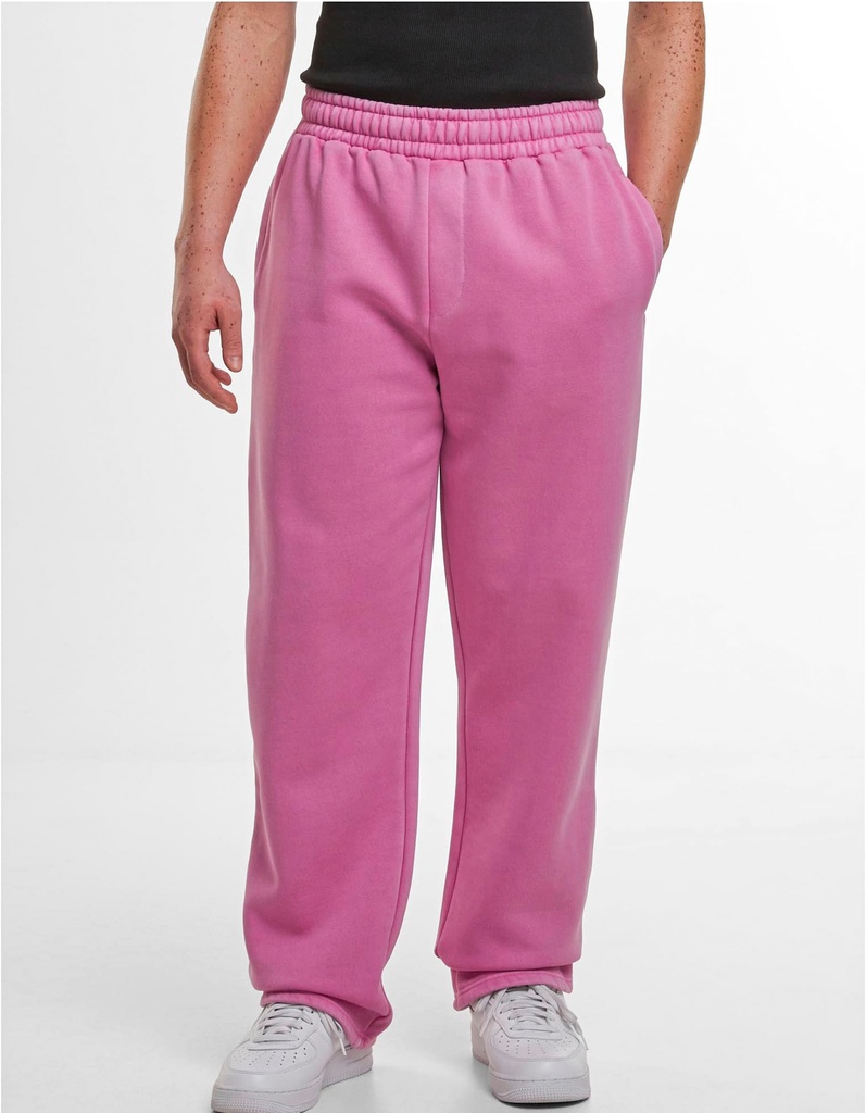 Spodnie Dresowe Luźne Proste Vintage BY296 - Cool Pink