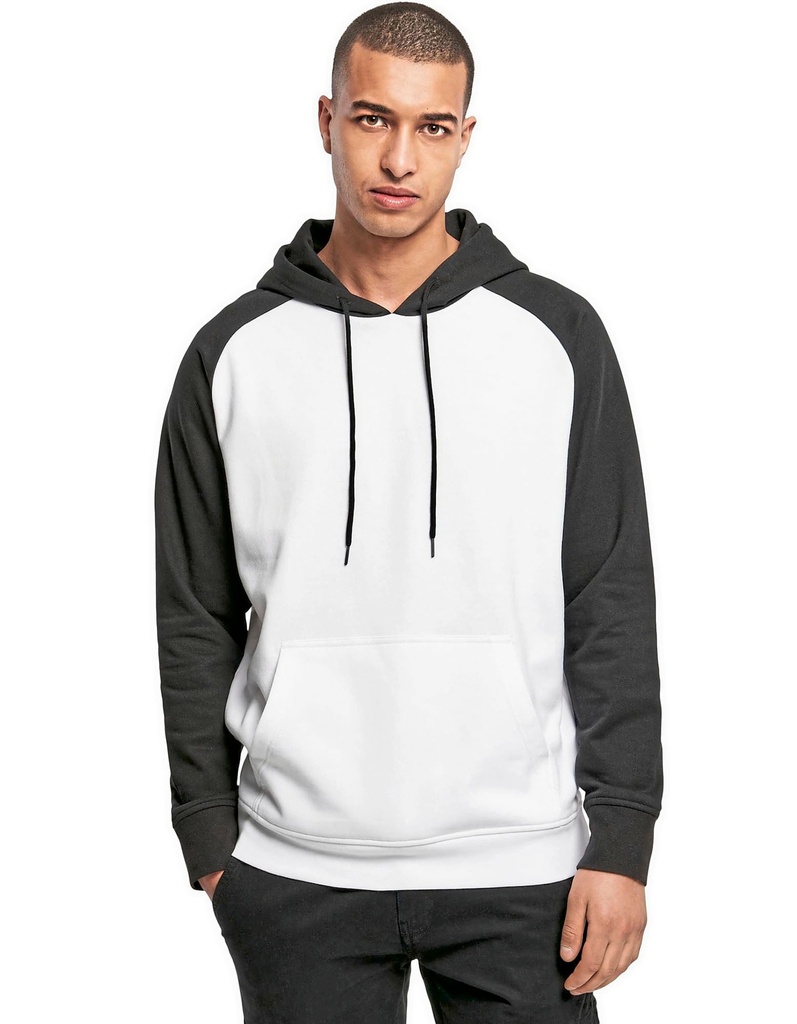 Bluza Raglanowa Bawełniana Poliestrowa BYBB005 - Black & Red