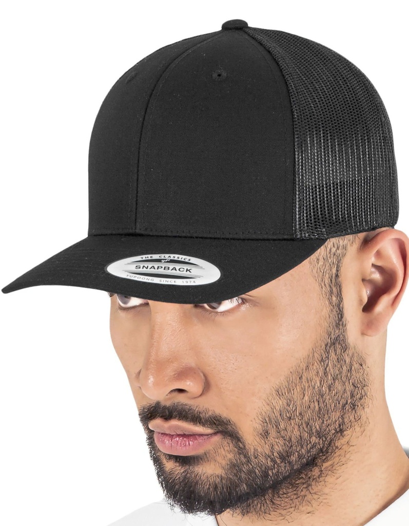 Czapka Truckerka Bawelniana FX6606 - Heather Navy