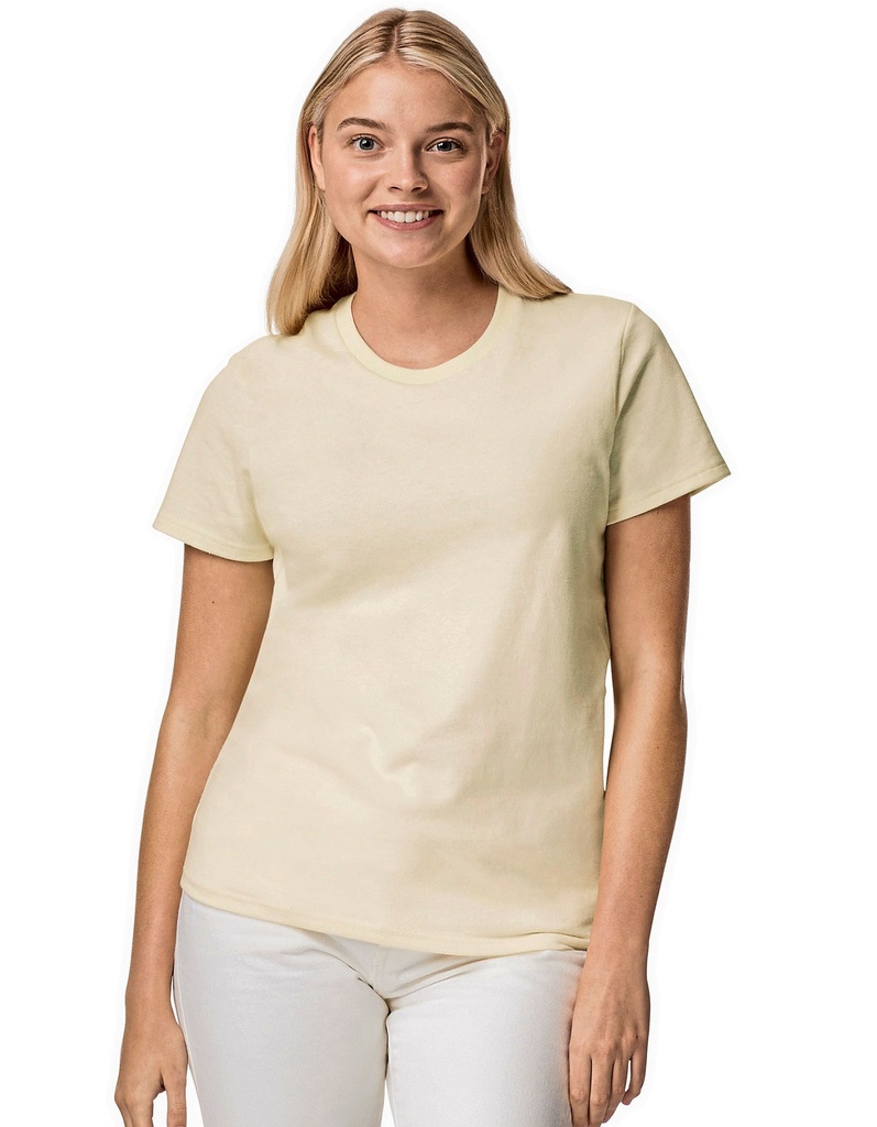 T-shirt Damski Slim Bawelniany G5000L - Off White