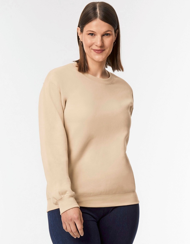 Bluza Klasyczna Unisex Bawelniana Szczotkowana GSF000 - Brown Savana