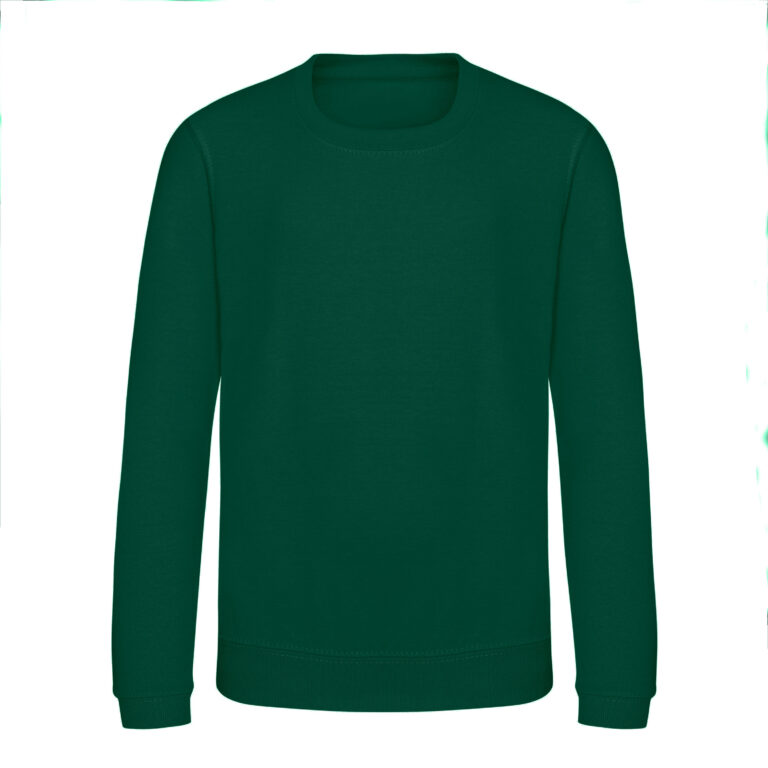 Bluza Dziecięca Bawełniana Czesana JH030K - Rainforest Green