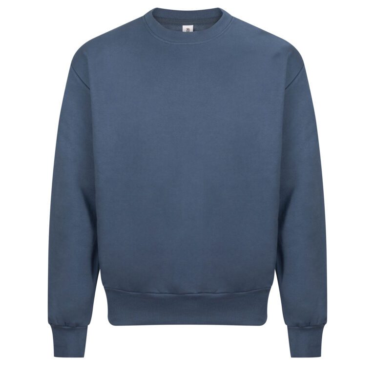 Bluza Oversize Gruba Bawełniana JH123 - Airforce Blue